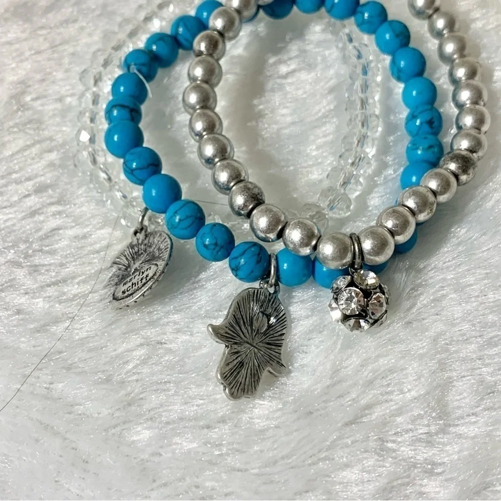 NWOT layered turquoise bracelet